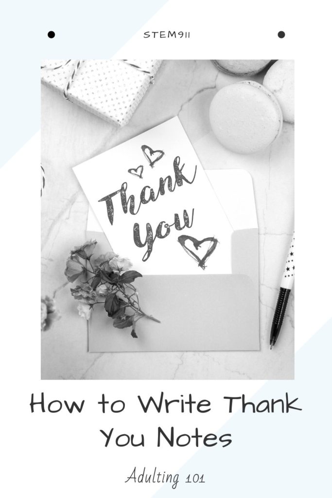 How to Write Thank You Notes - STEM 911